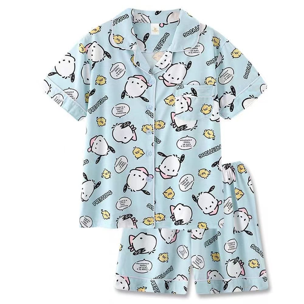 Піжама Sanrio Pochacco Літня бавовна з коротким рукавом Милий одяг для кімнати Домашній одяг Шорти Комплект із 2 предметів Тонкі зручні м’які вбираючі піт дихаючі вільні
Піжама Sanrio Pochacco Літня бавовна з коротким рукавом Милий одяг для кімнати Домашній одяг Шорти Комплект із 2 предметів Тонкі зручні м’які вбираючі піт дихаючі вільні