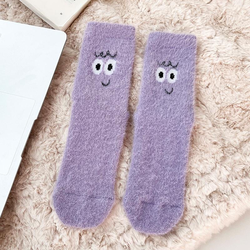 Носки из норки, женские носки до середины икры, осенне-зимние теплые утолщенные плюшевые носки, милые мультяшные зимние теплые напольные длинные носки 1 pair фиолетовый
Носки из норки, женские носки до середины икры, осенне-зимние теплые утолщенные плюшевые носки, милые мультяшные зимние теплые напольные длинные носки 1 pair фиолетовый