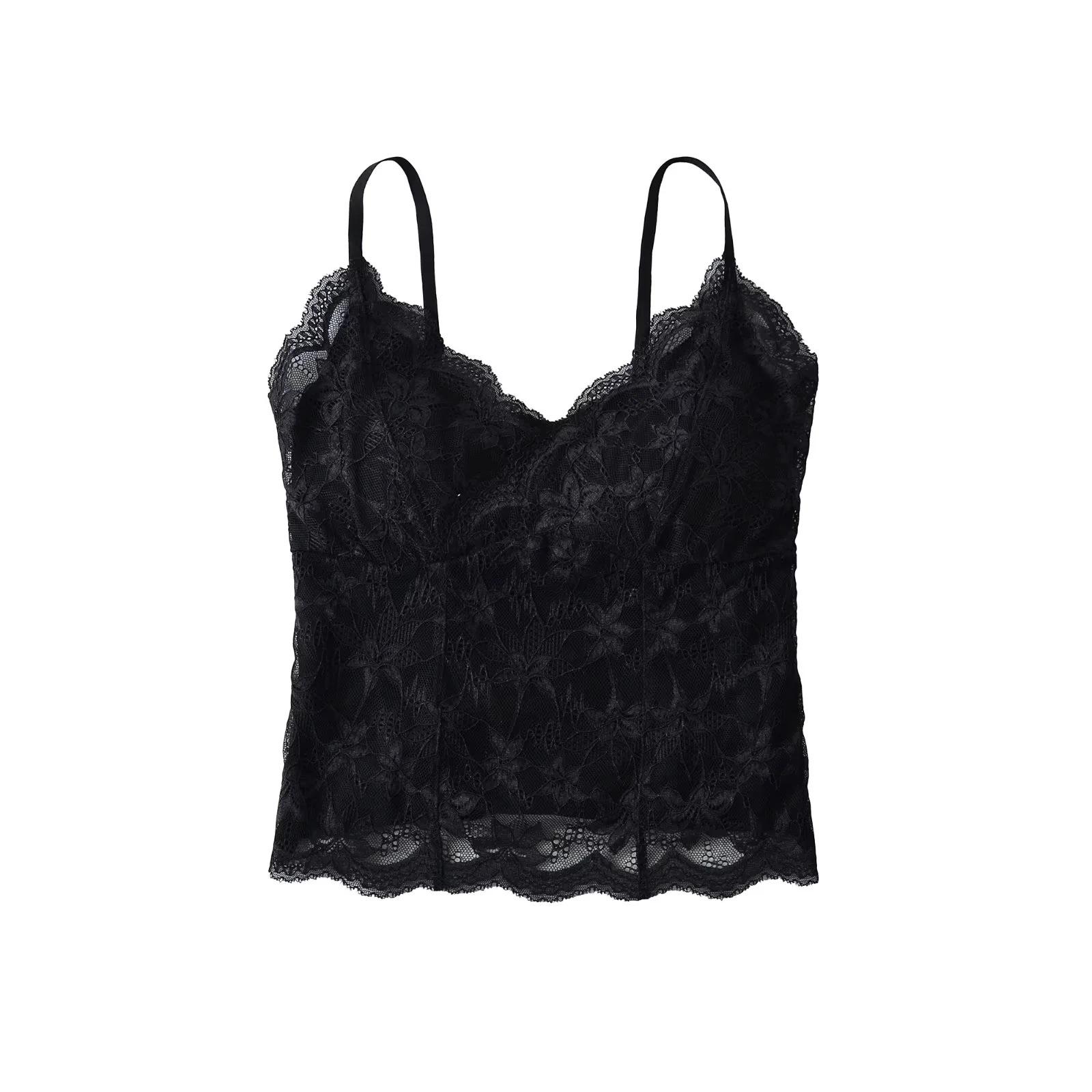 French Lace Camisole with Built-in Bra Pads - Autumn/Winter 2025 Collection for Women One Size чорний
French Lace Camisole with Built-in Bra Pads - Autumn/Winter 2025 Collection for Women One Size чорний