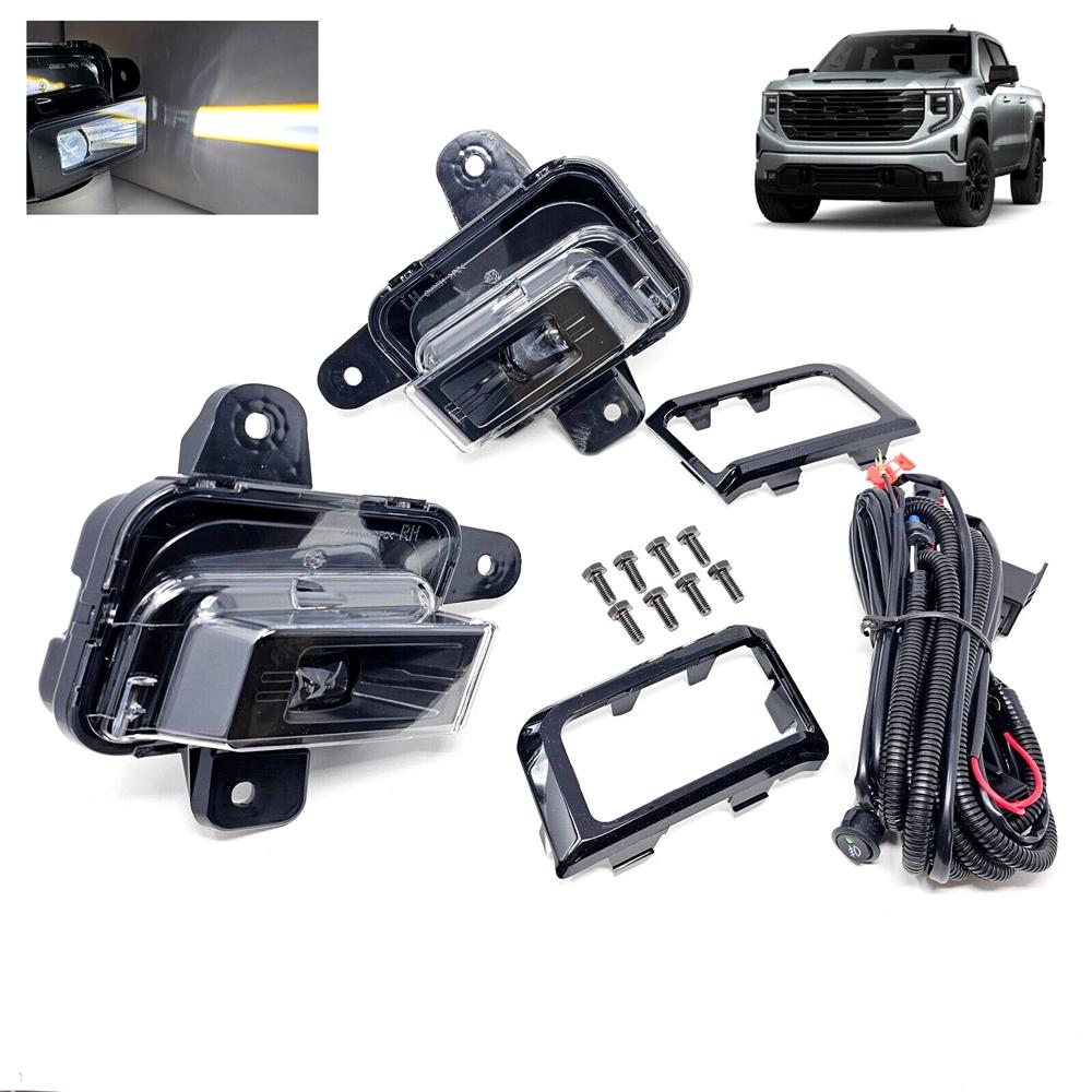 Комплект светодиодных противотуманных фар для 2022-2024 GMC Sierra 1500 GM2593338 GM2592338 GM1039290
Комплект светодиодных противотуманных фар для 2022-2024 GMC Sierra 1500 GM2593338 GM2592338 GM1039290