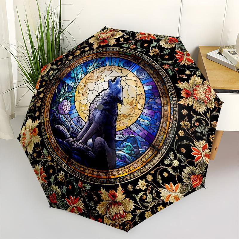 Wolf Moon Color RetroThemed Automatic Opening and Closing Umbrella - 8 Ribs, Suitable for Leisure and Going Out, Outdoor Accessory, Gothic S
Wolf Moon Color RetroThemed Automatic Opening and Closing Umbrella - 8 Ribs, Suitable for Leisure and Going Out, Outdoor Accessory, Gothic S