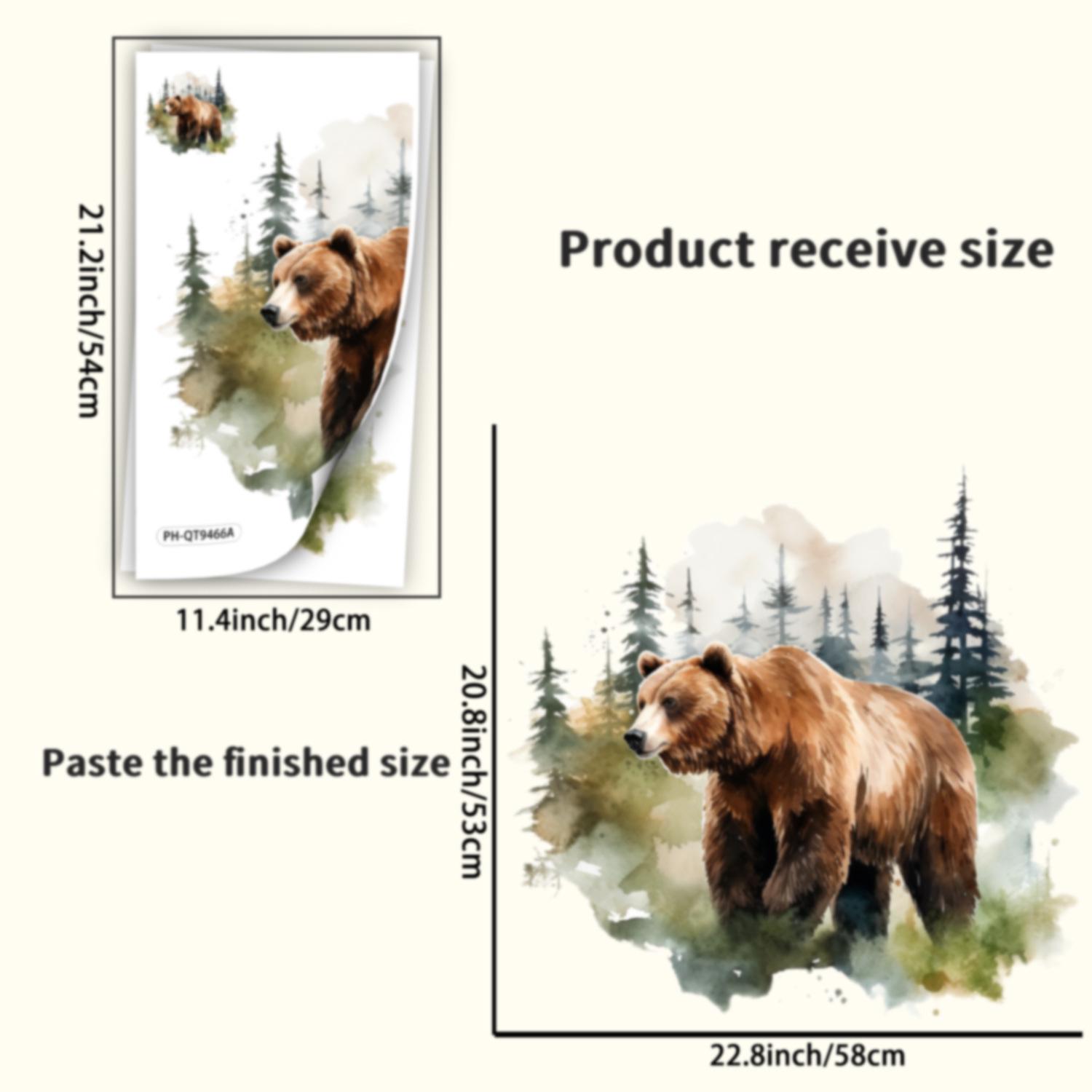 Животное Свирепый Медведь Наклейки на Стену для Декора Гостиной
Животное Свирепый Медведь Наклейки на Стену для Декора Гостиной
