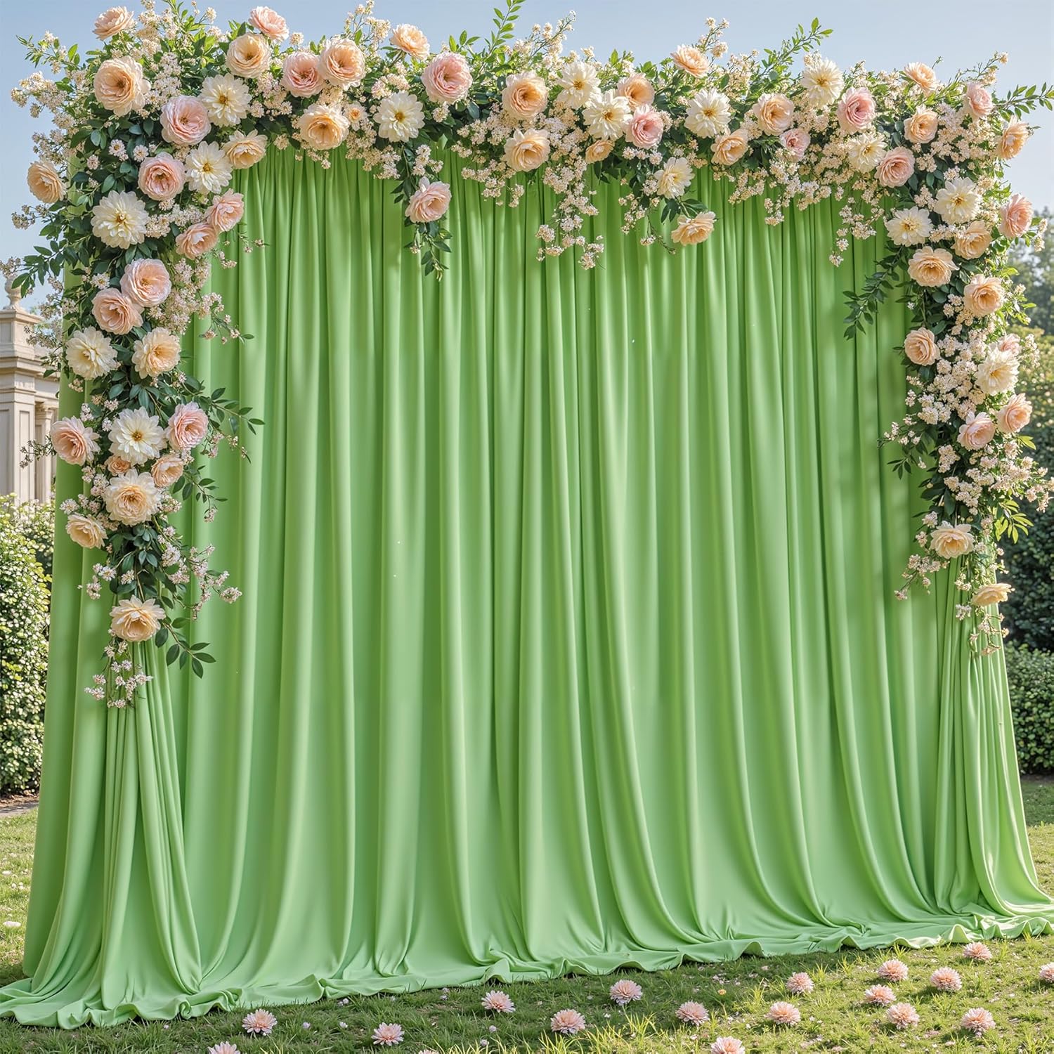 1 Panel Wrinkle Free Fabric Backdrop Curtains, Rod Pocket Backdrop Ceiling Drapes for Wedding Party Birthday Ceremony Decoration W75xH215cm&Rod Pocket&1 panel зелений
1 Panel Wrinkle Free Fabric Backdrop Curtains, Rod Pocket Backdrop Ceiling Drapes for Wedding Party Birthday Ceremony Decoration W75xH215cm&Rod Pocket&1 panel зелений