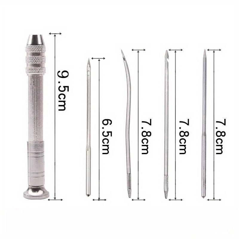 5Pcs/Set Leather Sewing Awl Set Replaceable Multifunctional Shoes Repair Tool DIY Leathercraft Craft Tools
5Pcs/Set Leather Sewing Awl Set Replaceable Multifunctional Shoes Repair Tool DIY Leathercraft Craft Tools