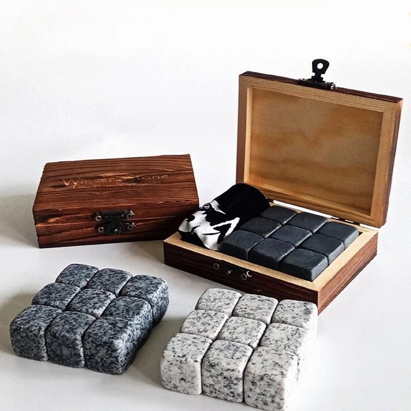 Whiskey Stones Wood Box Set: Natural Cooling Ice Cubes for Whisky & Wine
Whiskey Stones Wood Box Set: Natural Cooling Ice Cubes for Whisky & Wine