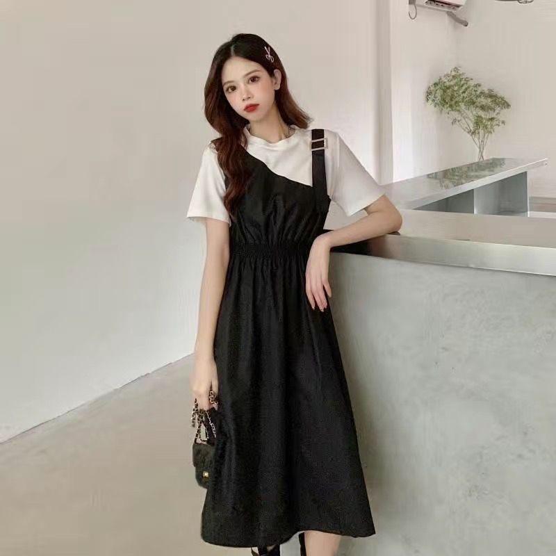 Summer 2026 Sweet College Style Hepburn Midi Dress - Women s Waist-Cinched Patchwork Fake Two-Piece. M (Recommended for 85-100 kg)
Summer 2026 Sweet College Style Hepburn Midi Dress - Women s Waist-Cinched Patchwork Fake Two-Piece. M (Recommended for 85-100 kg)