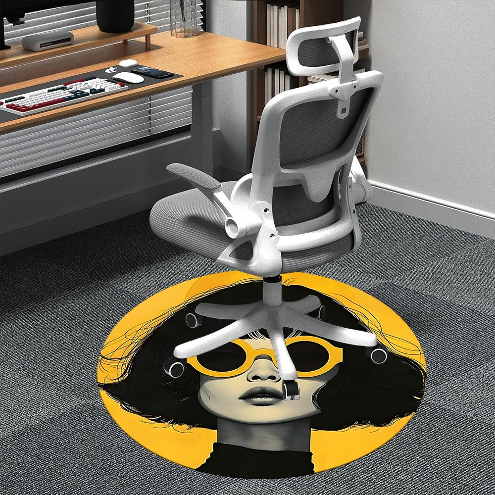 1pc Character Art Office Round Area Rug, Indoor Mat Suitable ForOffice, Under Office Chairs Bedroom Living Room Home Decor, Room Deco 067 80cm by 80cm
1pc Character Art Office Round Area Rug, Indoor Mat Suitable ForOffice, Under Office Chairs Bedroom Living Room Home Decor, Room Deco 067 80cm by 80cm