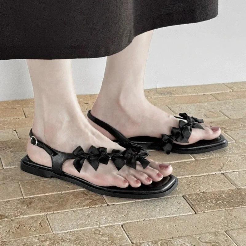 Bow Flats Women Clip Toe Sandals Brand Designer Shoes Woman Fashion Slides Summer New Elegant Casual Flip Flops Zapatos Mujer 35 білий
Bow Flats Women Clip Toe Sandals Brand Designer Shoes Woman Fashion Slides Summer New Elegant Casual Flip Flops Zapatos Mujer 35 білий