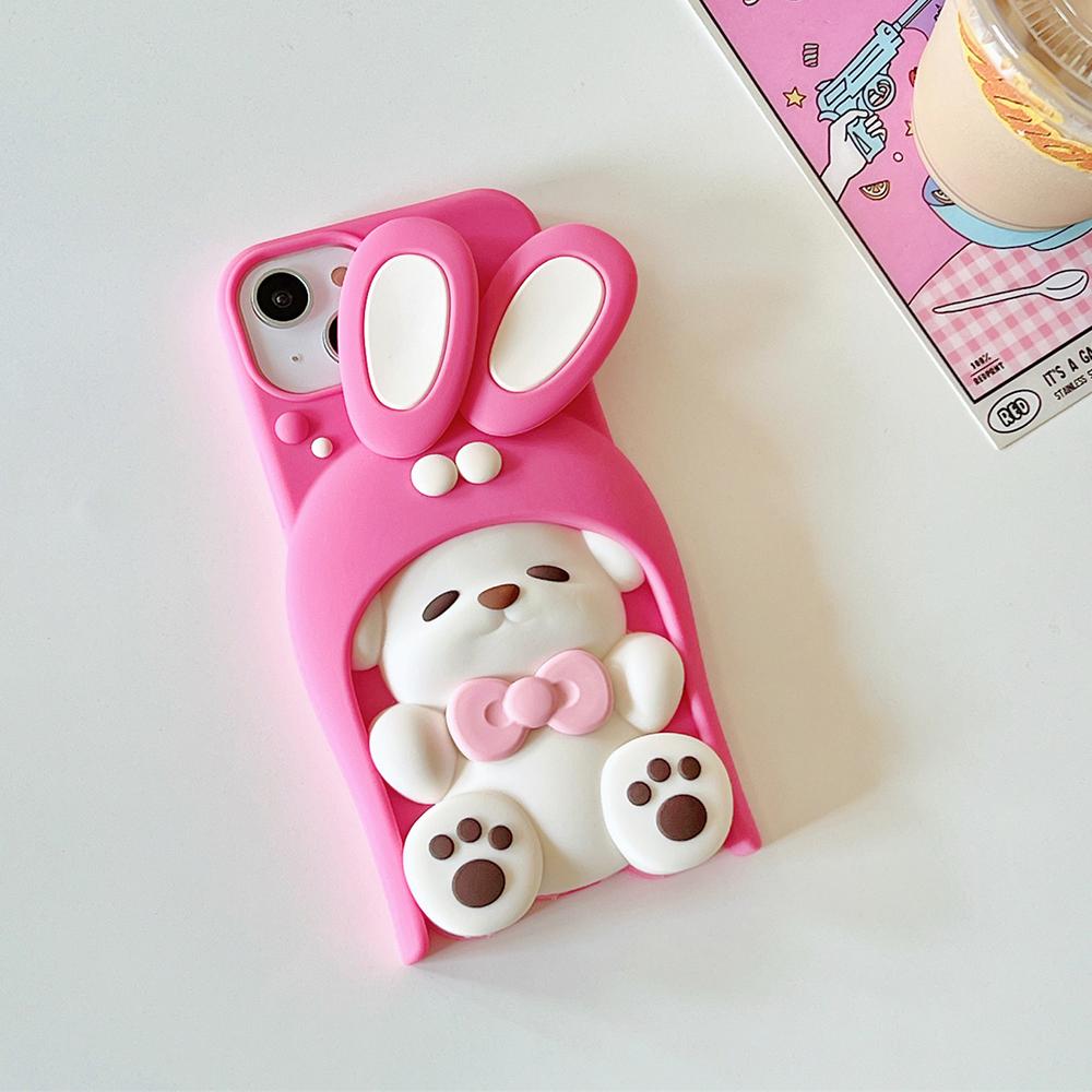 For iPhone 15 Silicone Case Cute Dopamine Dog Design Shockproof Phone Back Cover Yellow
For iPhone 15 Silicone Case Cute Dopamine Dog Design Shockproof Phone Back Cover Yellow