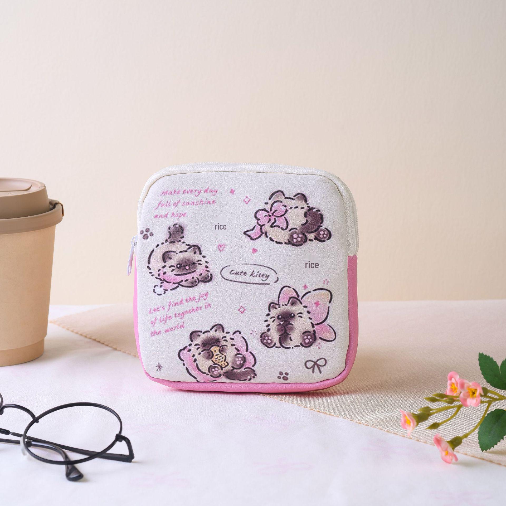 Trendy Japanese-Style Cartoon Storage Bag - Large Capacity for Sanitary Napkins, Lipstick, Data Cables
Trendy Japanese-Style Cartoon Storage Bag - Large Capacity for Sanitary Napkins, Lipstick, Data Cables