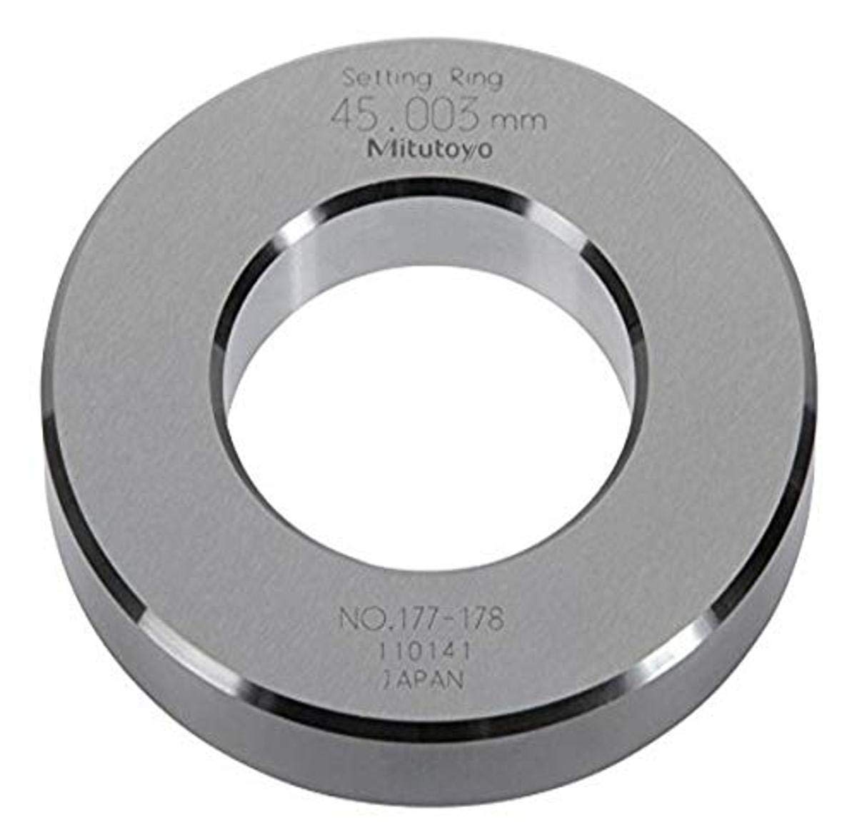 Mitutoyo 177-178 Setting Ring, 45mm Size, 15mm Width, 85mm Outside Diameter, +/-1.5Micrometer Accuracy
Mitutoyo 177-178 Setting Ring, 45mm Size, 15mm Width, 85mm Outside Diameter, +/-1.5Micrometer Accuracy