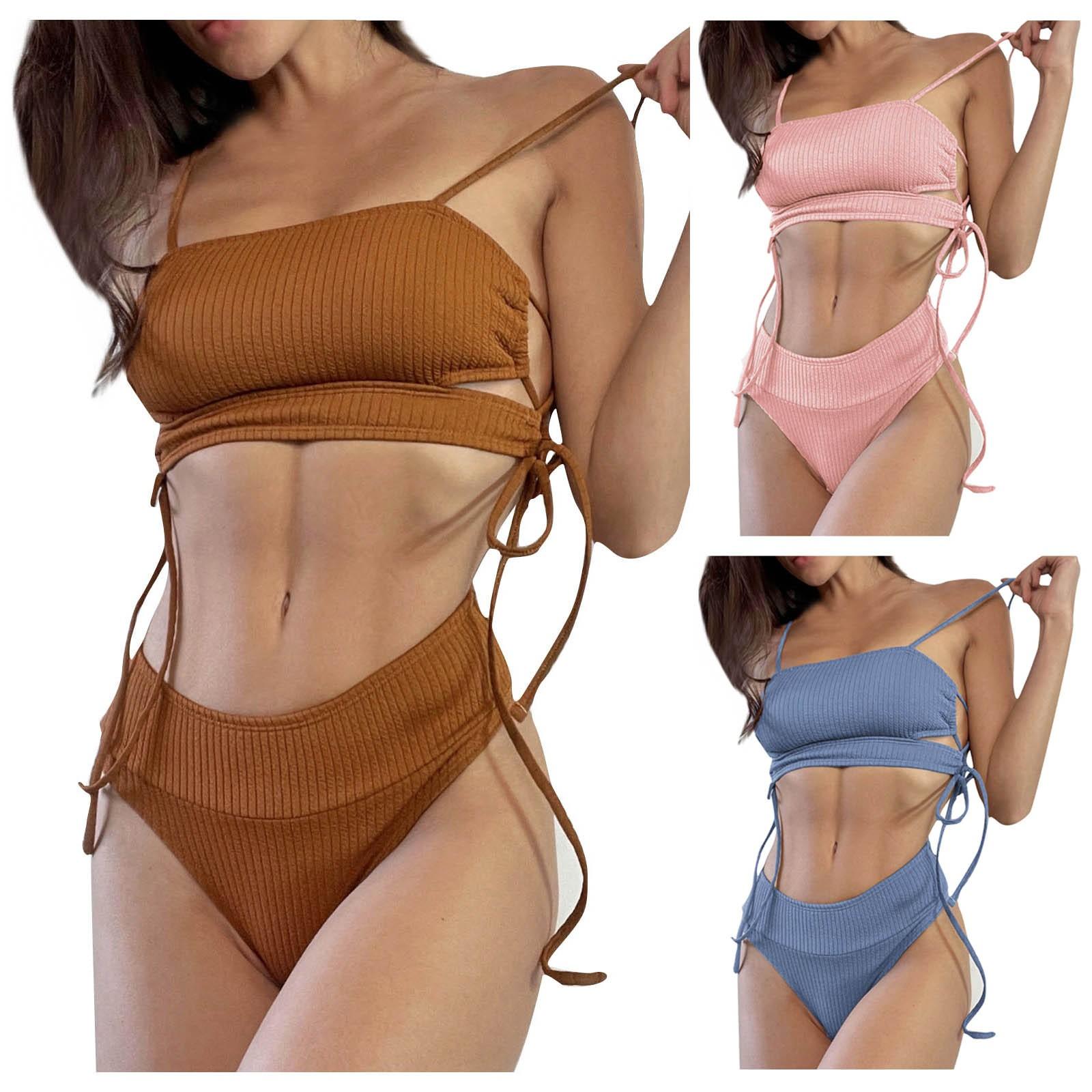 (Куниде) Женский купальник Bikini Beach с раздельными ремешками (2 комплекта с нагрудными подушечками без стального бюстгальтера)
(Куниде) Женский купальник Bikini Beach с раздельными ремешками (2 комплекта с нагрудными подушечками без стального бюстгальтера)