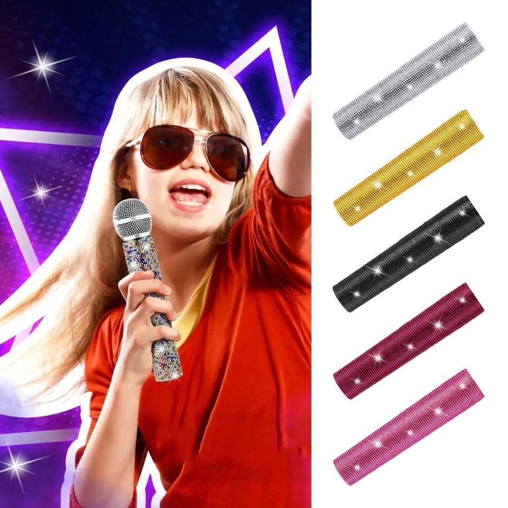 Shining Rhinestones Microphone Cover DIY Microphone Decorative Sleeve Universal Mic Handle Cover рожевий червоний колір
Shining Rhinestones Microphone Cover DIY Microphone Decorative Sleeve Universal Mic Handle Cover рожевий червоний колір