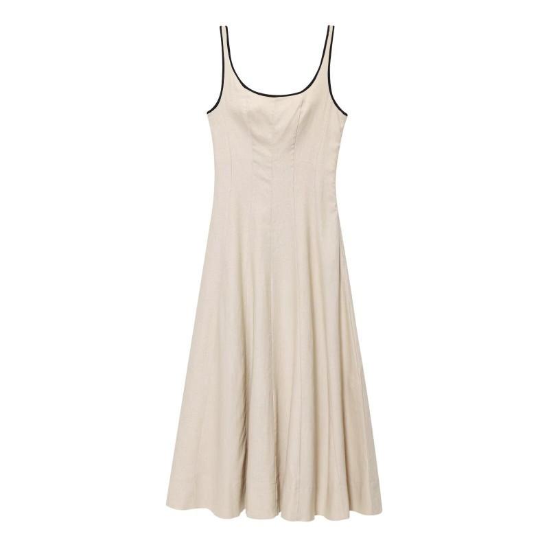 European American Women s Clothing Summer Temperament Square Collar Long Strap Dress L
European American Women s Clothing Summer Temperament Square Collar Long Strap Dress L