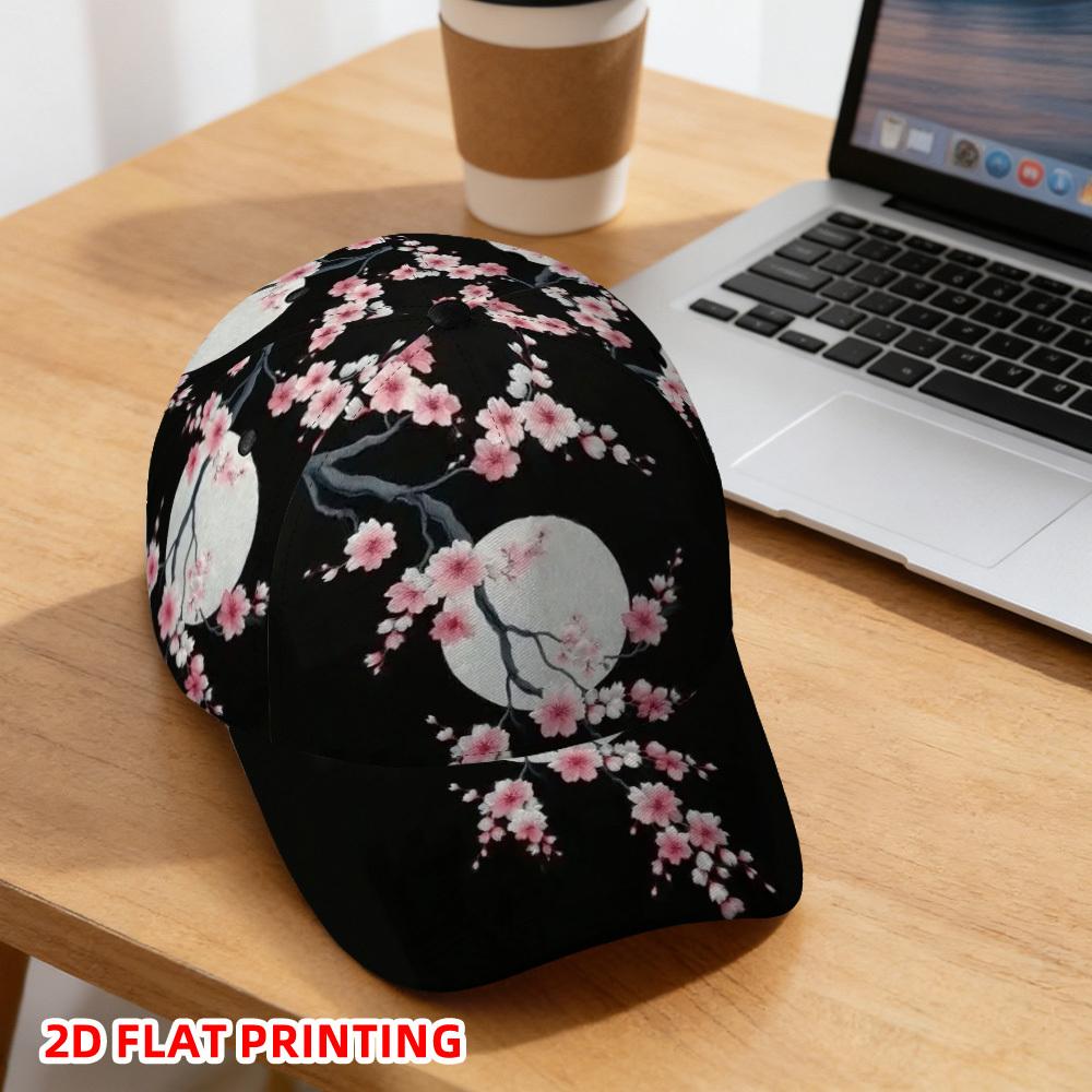 1pc of a 2D Flat-Printed Baseball Cap Featuring Spring Cherry Blossoms And a Fashionable Design It Has a Curved Brim
1pc of a 2D Flat-Printed Baseball Cap Featuring Spring Cherry Blossoms And a Fashionable Design It Has a Curved Brim