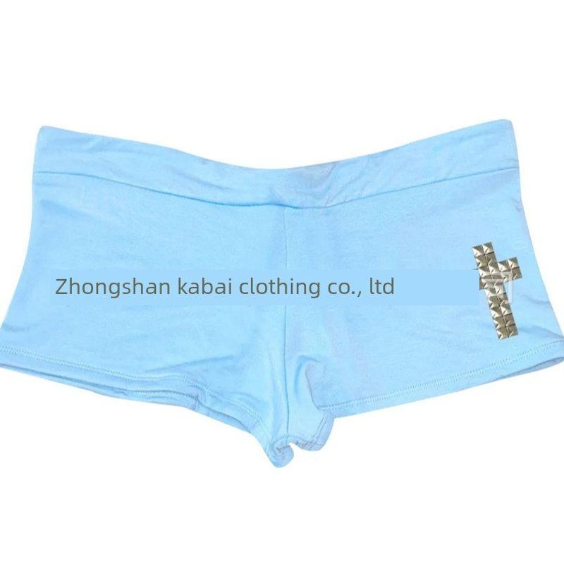 2025 Spring and Autumn New Style Cross 3D Decor Off-Shoulder Long Sleeve Top + Shorts for Women Blue Shorts 1 S
2025 Spring and Autumn New Style Cross 3D Decor Off-Shoulder Long Sleeve Top + Shorts for Women Blue Shorts 1 S