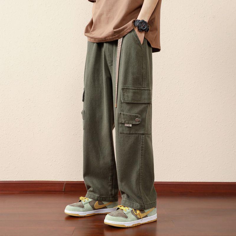 Мужской свободный прямой комбинезон, Весна/Осень 2023, Японские повседневные брюки с широкими штанинами L зелёный
Мужской свободный прямой комбинезон, Весна/Осень 2023, Японские повседневные брюки с широкими штанинами L зелёный