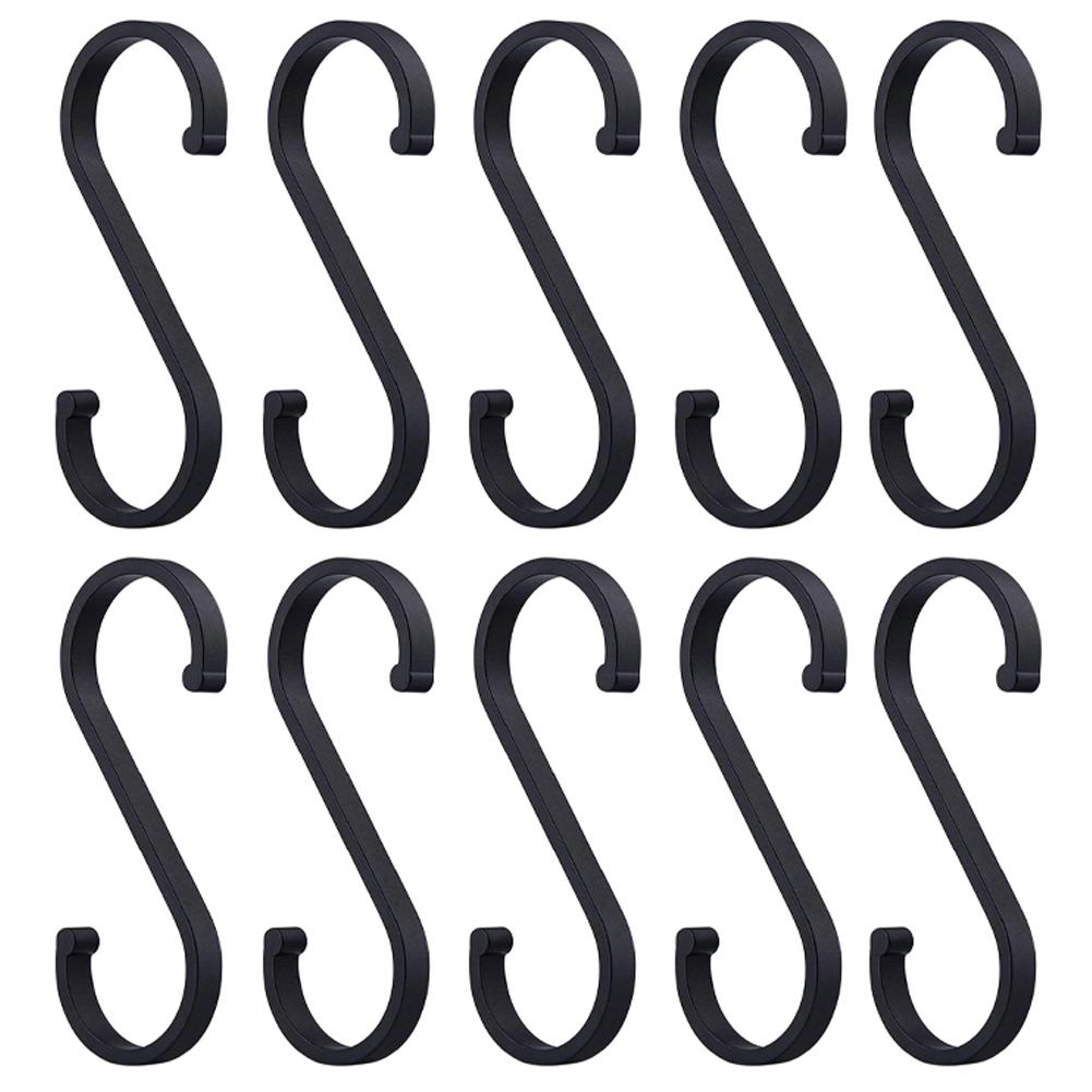 Алюминиевые S-крючки Матовый черный для подвешивания кухонной утвари для гриля, кофейных кружек и ткани Black
Алюминиевые S-крючки Матовый черный для подвешивания кухонной утвари для гриля, кофейных кружек и ткани Black