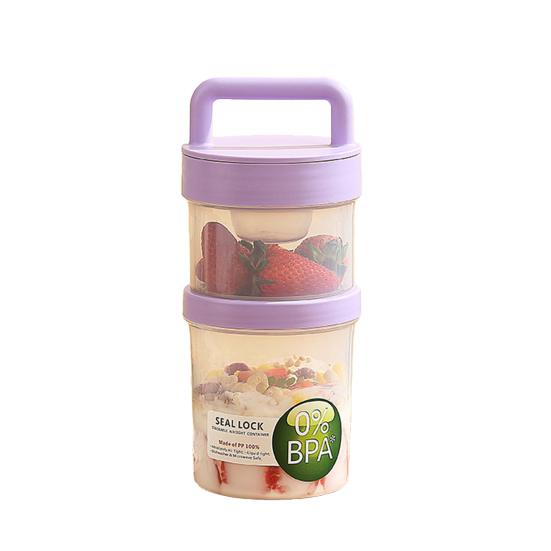 Portable Breakfast Cup with Built-In Spoon Double Layer Salad Container for Overnight Oats BPA-Free Microwave-Safe Fruit Bowl for Meal Prep Gym Office фиолетовый
Portable Breakfast Cup with Built-In Spoon Double Layer Salad Container for Overnight Oats BPA-Free Microwave-Safe Fruit Bowl for Meal Prep Gym Office фиолетовый