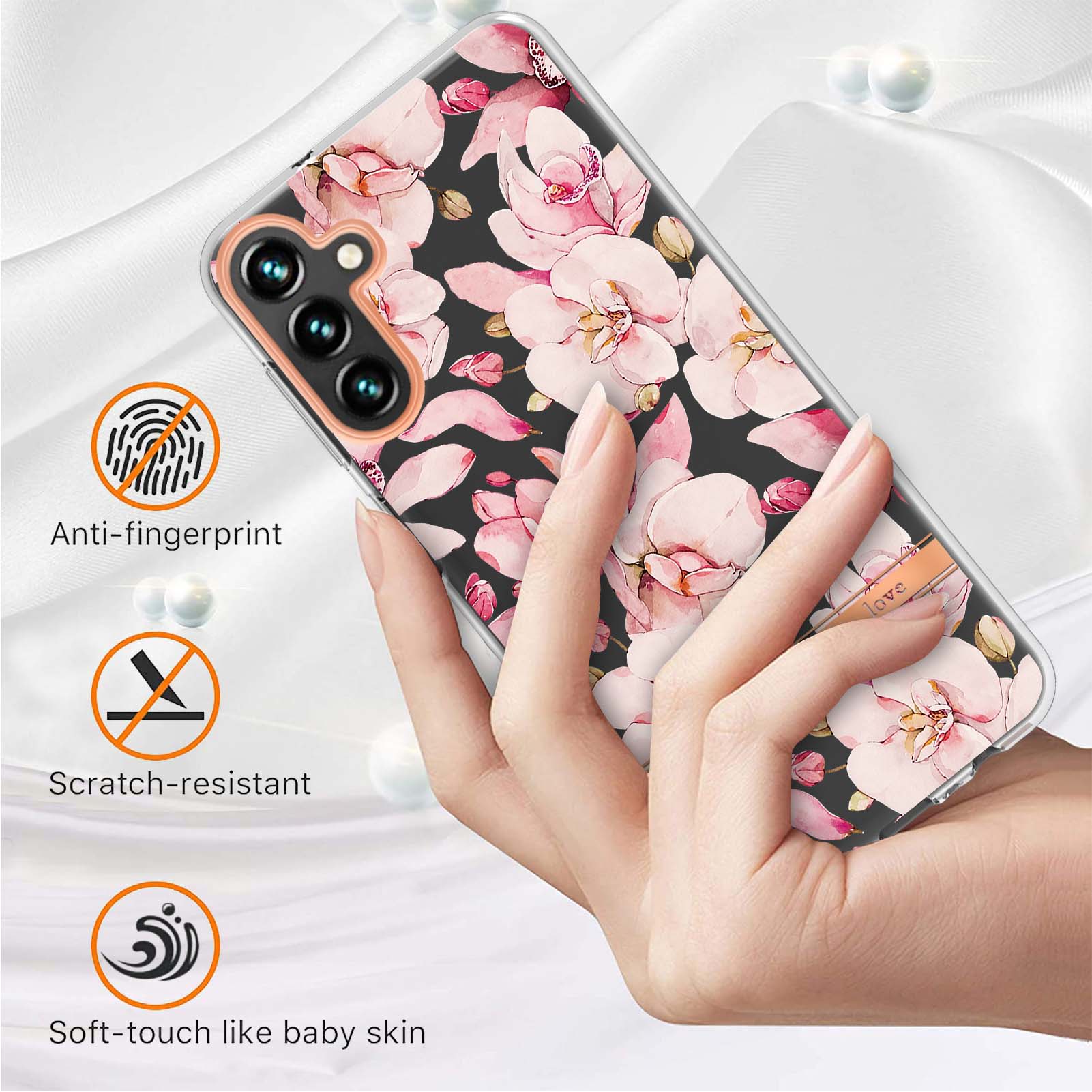 For Samsung Galaxy A14 5G/A14 4G Case IMD IML Flower Pattern Electroplated TPU Back Cover HC004 Purple Begonia
For Samsung Galaxy A14 5G/A14 4G Case IMD IML Flower Pattern Electroplated TPU Back Cover HC004 Purple Begonia
