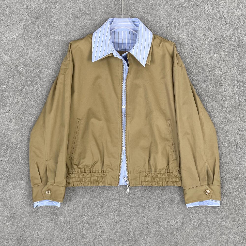 High-Quality Retro Color-Block Striped Short Jacket for Women Small
High-Quality Retro Color-Block Striped Short Jacket for Women Small