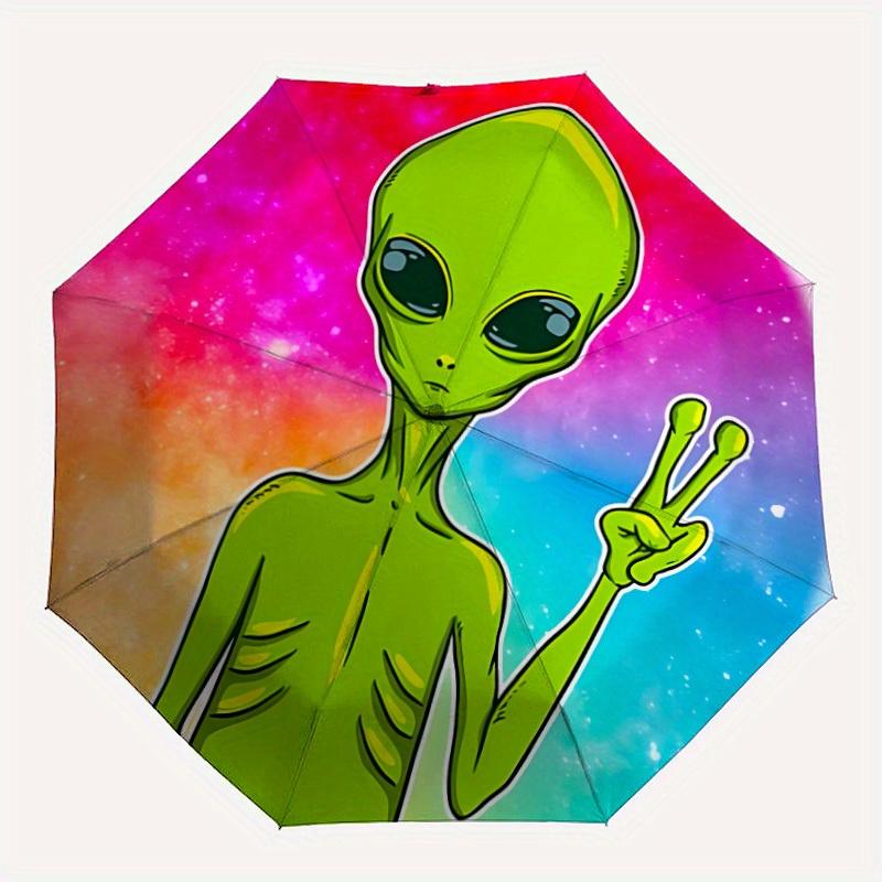1pc Alien Peace Automatic Umbrella, Portable Folding umbrella for Everyday, Perfect Gift for Birthday,Durable Construction y250826036
1pc Alien Peace Automatic Umbrella, Portable Folding umbrella for Everyday, Perfect Gift for Birthday,Durable Construction y250826036