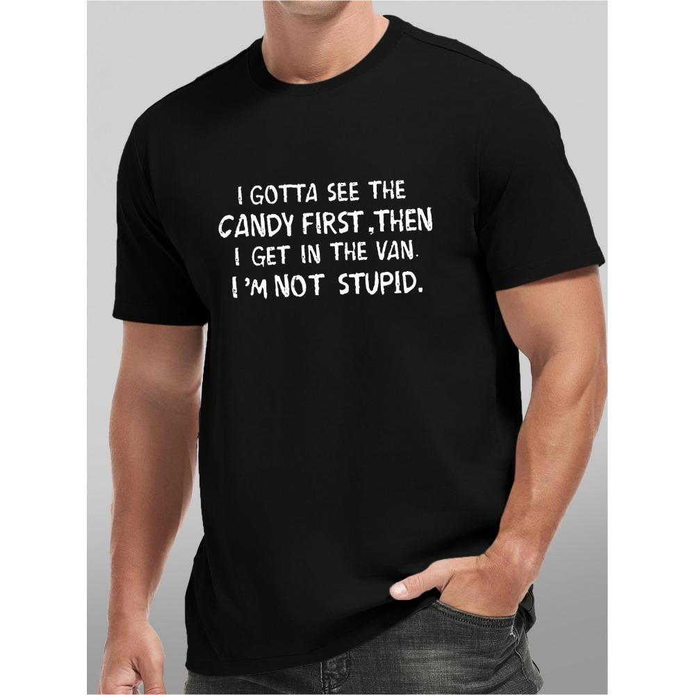 European sizes Men s I Gotta See The Candy First Print T-Shirt - Funny Slogan Round Neck Short Sleeve Tee with Lettering, Casual Summer Top 4XL чорний
European sizes Men s I Gotta See The Candy First Print T-Shirt - Funny Slogan Round Neck Short Sleeve Tee with Lettering, Casual Summer Top 4XL чорний