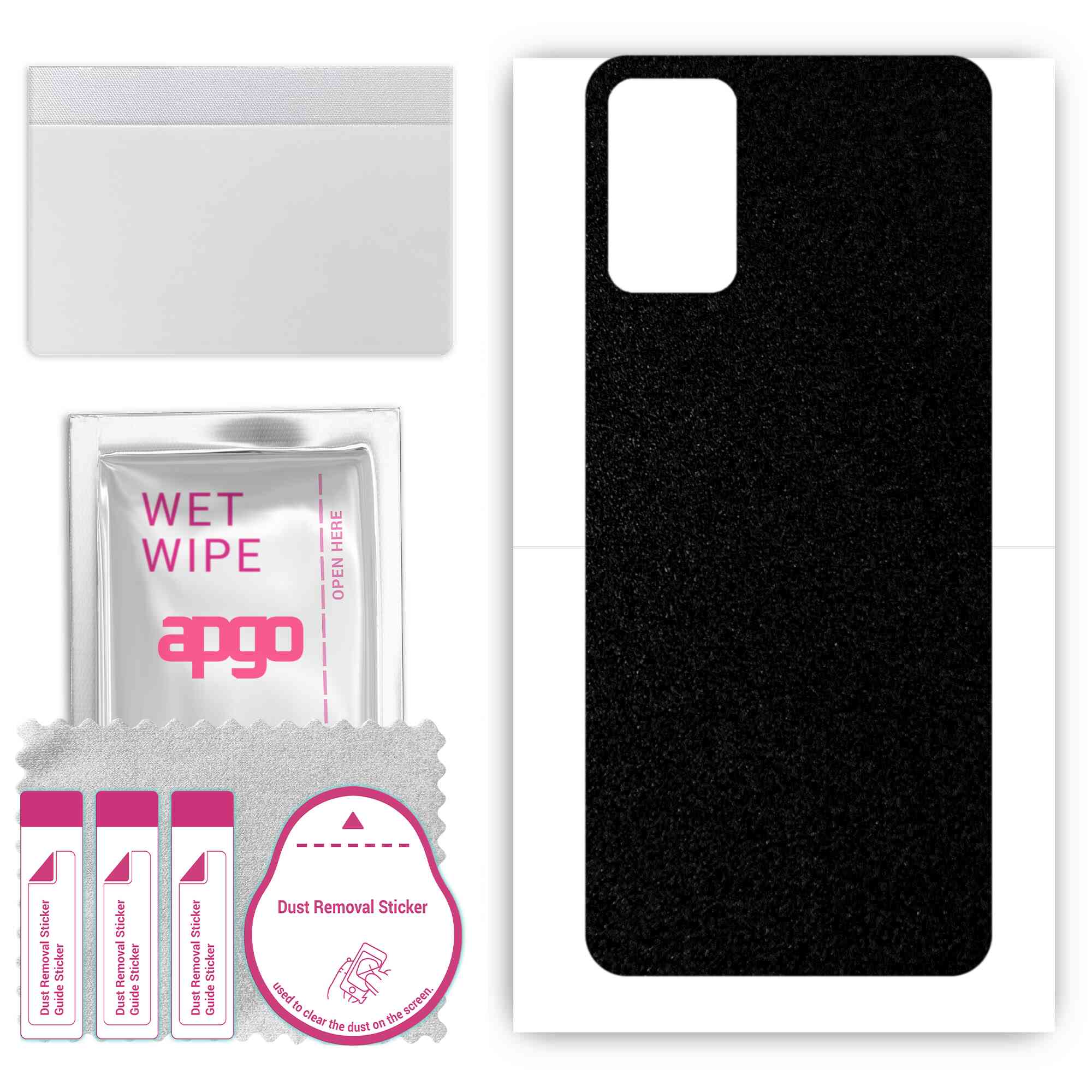 apgo Protective Skin Sticker for the back compatible with Infinix Note 10 Pro, Wrap Film, Foil, Vinyl - Pattern Matte Black
apgo Protective Skin Sticker for the back compatible with Infinix Note 10 Pro, Wrap Film, Foil, Vinyl - Pattern Matte Black
