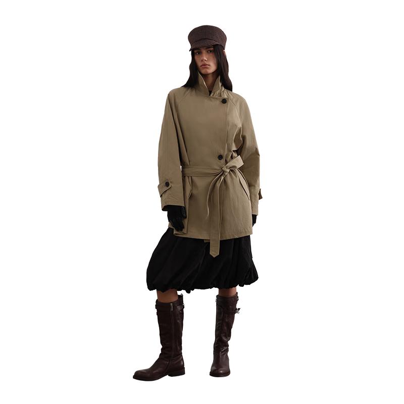 GREEN BELT Women s Textured Lapel Windbreaker M
GREEN BELT Women s Textured Lapel Windbreaker M