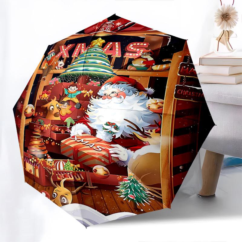 1pc Christmas Gift Automatic Opening and Closing Umbrella, Portable Tri-Fold Design with 8-Bone Iron Frame, Perfect for Outdoor Use, Festive Presents
1pc Christmas Gift Automatic Opening and Closing Umbrella, Portable Tri-Fold Design with 8-Bone Iron Frame, Perfect for Outdoor Use, Festive Presents