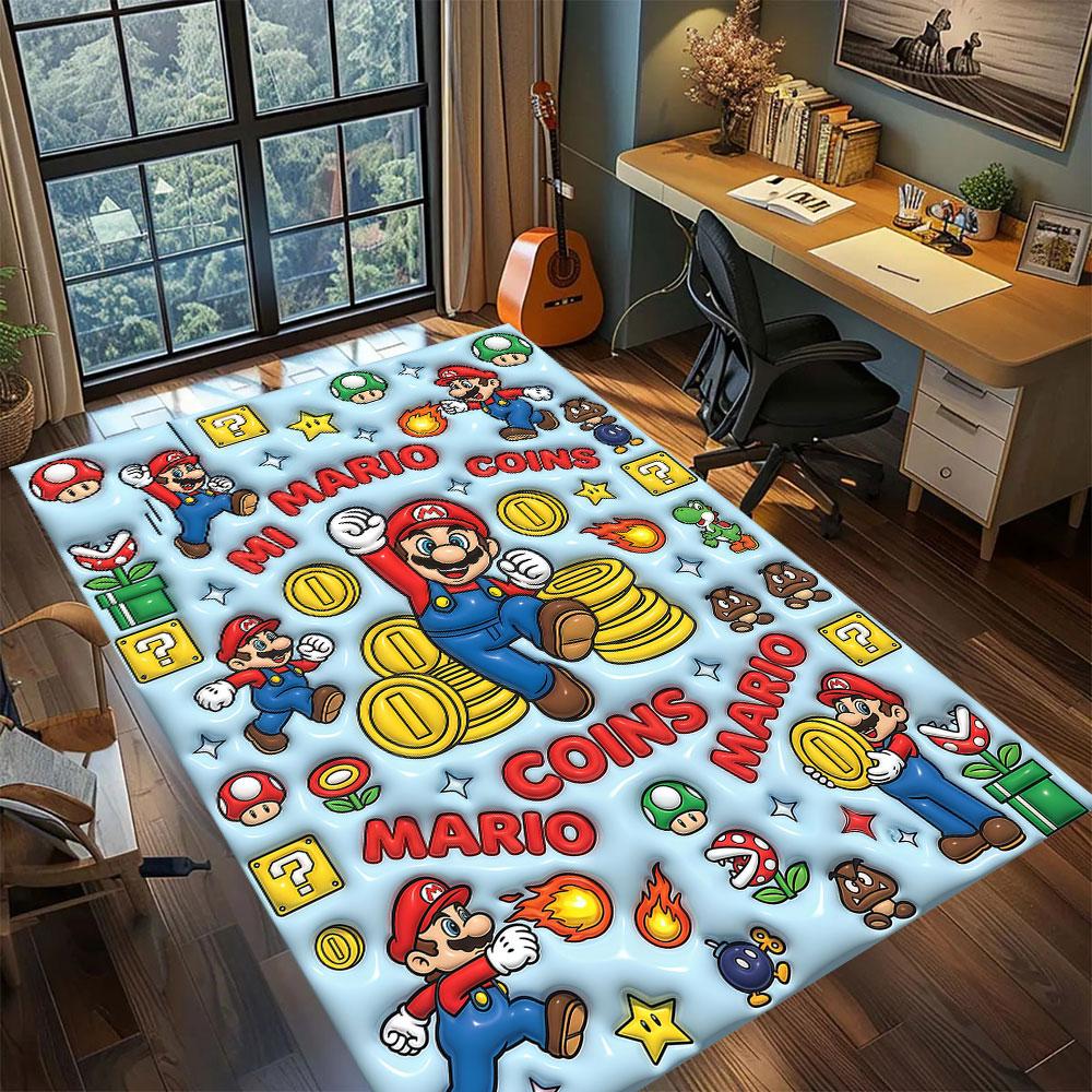 Mario anime character Carpet for Living Room Bedroom Home Decor Cool Movie Mat Play Floor Mat 60x90cm
Mario anime character Carpet for Living Room Bedroom Home Decor Cool Movie Mat Play Floor Mat 60x90cm