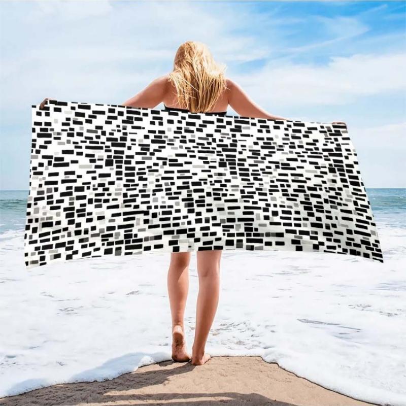 1pc Large Lightweight Microfiber Beach Blanket & Towel - with Geometric Patterns, Compact Portable Bath/Swimming Towel Suitable W30*H60(CM)
1pc Large Lightweight Microfiber Beach Blanket & Towel - with Geometric Patterns, Compact Portable Bath/Swimming Towel Suitable W30*H60(CM)