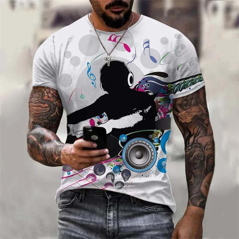 Модная мужская футболка DJ с 3D принтом, дискотека с коротким рукавом, летняя новая мужская вечеринка, повседневная футболка в стиле хип-хоп, Harajuku Street
Модная мужская футболка DJ с 3D принтом, дискотека с коротким рукавом, летняя новая мужская вечеринка, повседневная футболка в стиле хип-хоп, Harajuku Street