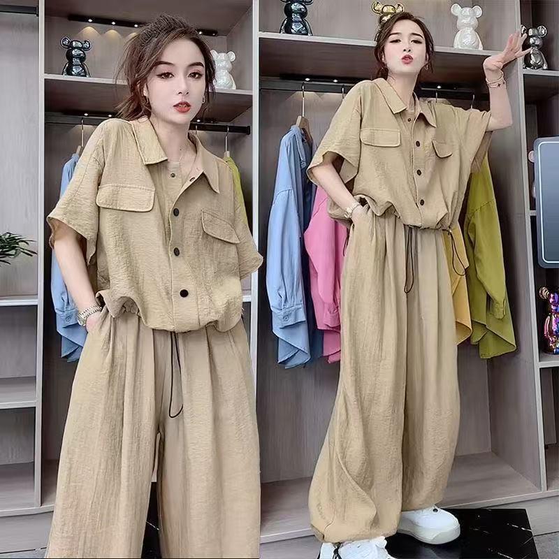 Plus Size Women s Korean Style Short-Sleeve Shirt & Trousers Two-Piece Set - Versatile, Slimming, Trendy Casual Suit 5XL абрикосовый
Plus Size Women s Korean Style Short-Sleeve Shirt & Trousers Two-Piece Set - Versatile, Slimming, Trendy Casual Suit 5XL абрикосовый