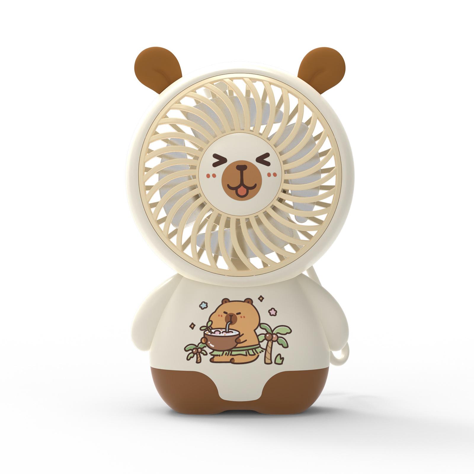 Portable Fan 2026 New Cute Cartoon Capybara Mini USB Rechargeable Handheld Fan Lovely Small Desk Fan for Students (6.5x4.3x10cm)
Portable Fan 2026 New Cute Cartoon Capybara Mini USB Rechargeable Handheld Fan Lovely Small Desk Fan for Students (6.5x4.3x10cm)