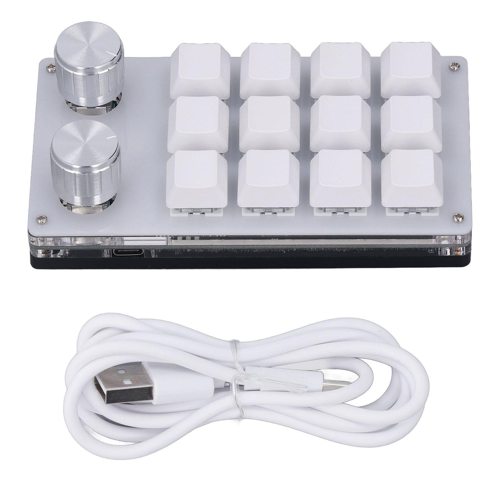 Мини-клавиатура USB с 12 клавишами, многофункциональная программируемая клавиатура с 2 ручками для игр
Мини-клавиатура USB с 12 клавишами, многофункциональная программируемая клавиатура с 2 ручками для игр