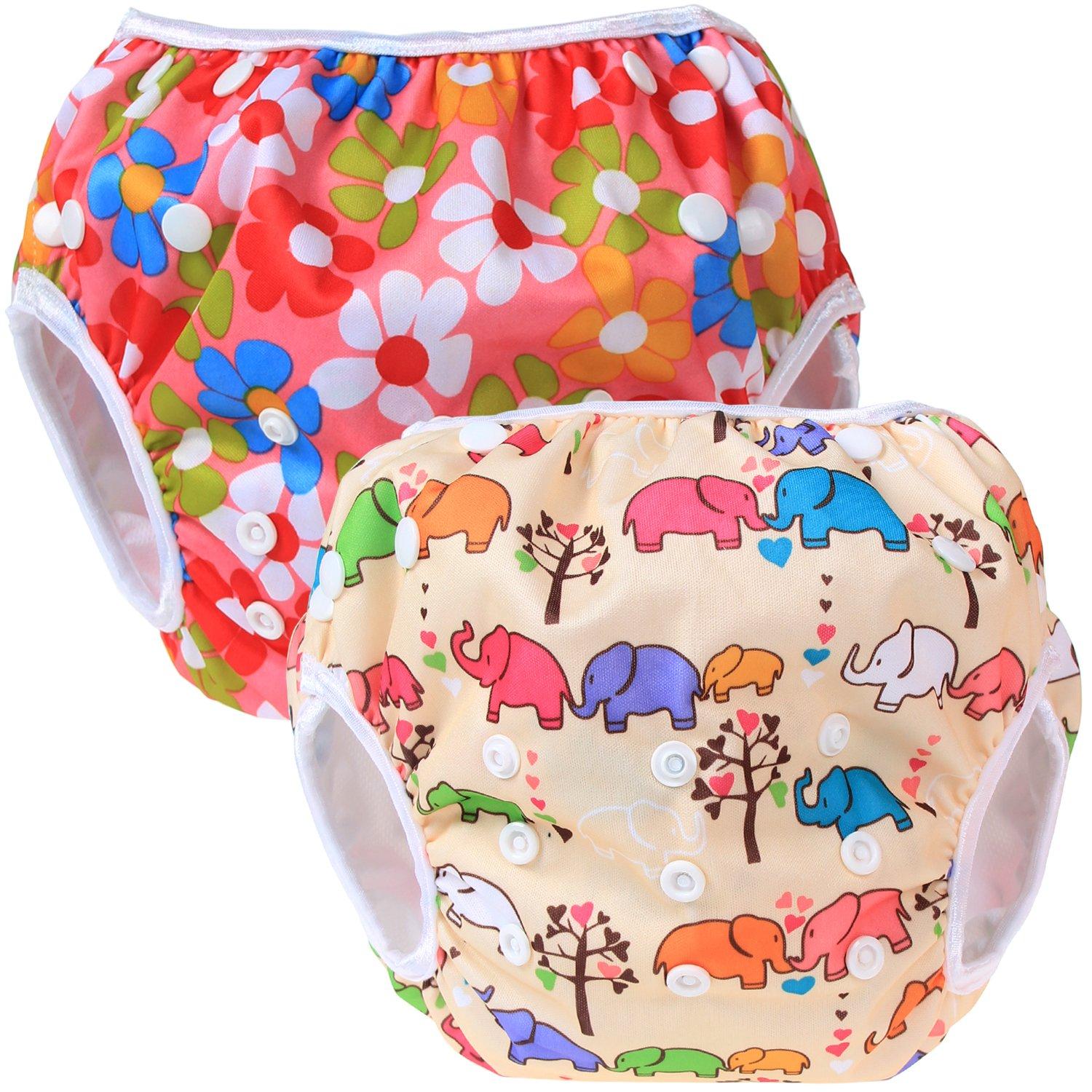 Teamoy Swim for Babies Years Waterproof Outer Polyester Mesh Inner Diaper Suitable for Swimming and Hot Spring Trips Flowers Pants, 2-Piece Set, 0-3
Teamoy Swim for Babies Years Waterproof Outer Polyester Mesh Inner Diaper Suitable for Swimming and Hot Spring Trips Flowers Pants, 2-Piece Set, 0-3
