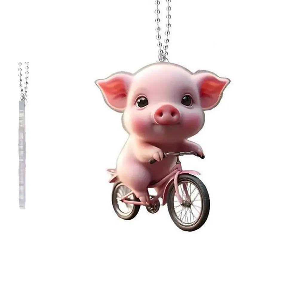 Cute Pink Pig Car Mirror Hanging Accessory Funny Acrylic Piggy Pendant For Rearview Mirror Kawaii Animal Keychain & Bag Cha E1R6
Cute Pink Pig Car Mirror Hanging Accessory Funny Acrylic Piggy Pendant For Rearview Mirror Kawaii Animal Keychain & Bag Cha E1R6