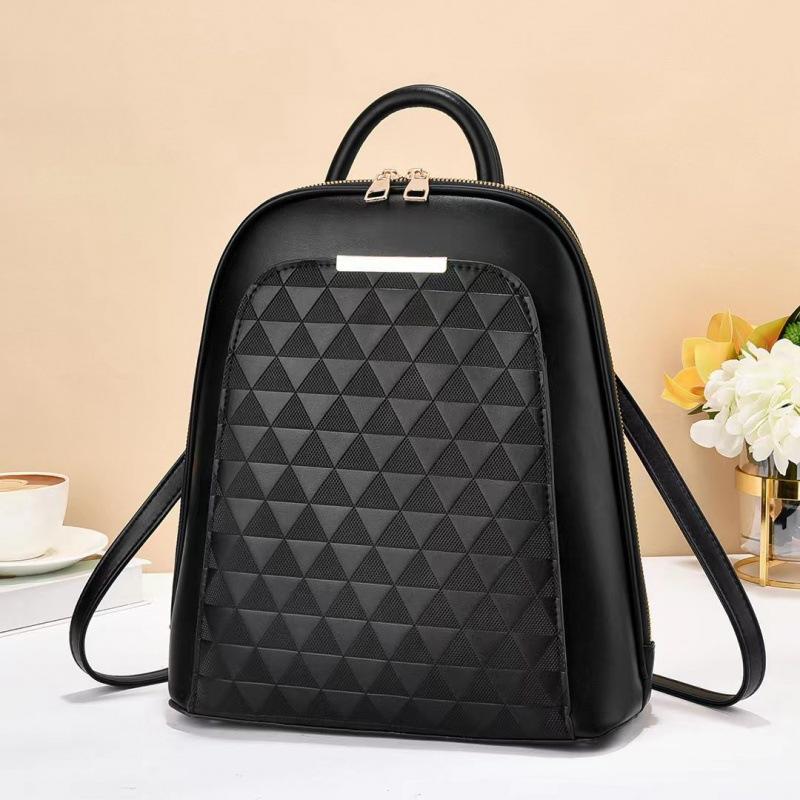 Жіноча сумка Taizhou Корейська версія тиснена однотонна сумка, рюкзак через одне плече, модний і трендовий картатий рюкзак чорний
Жіноча сумка Taizhou Корейська версія тиснена однотонна сумка, рюкзак через одне плече, модний і трендовий картатий рюкзак чорний