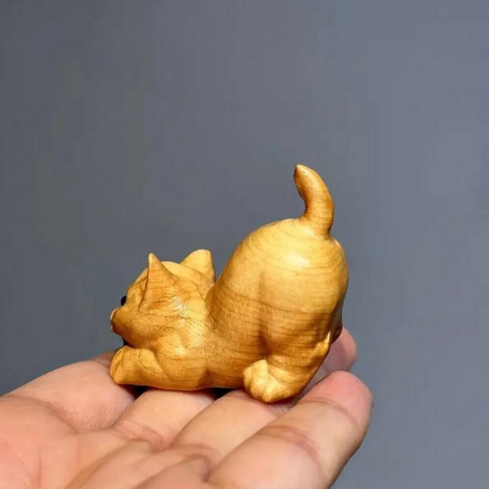Decorations Ornaments Decor Wood Natural Ornaments Durable Little Cat Wood Carving Sculpture
Decorations Ornaments Decor Wood Natural Ornaments Durable Little Cat Wood Carving Sculpture