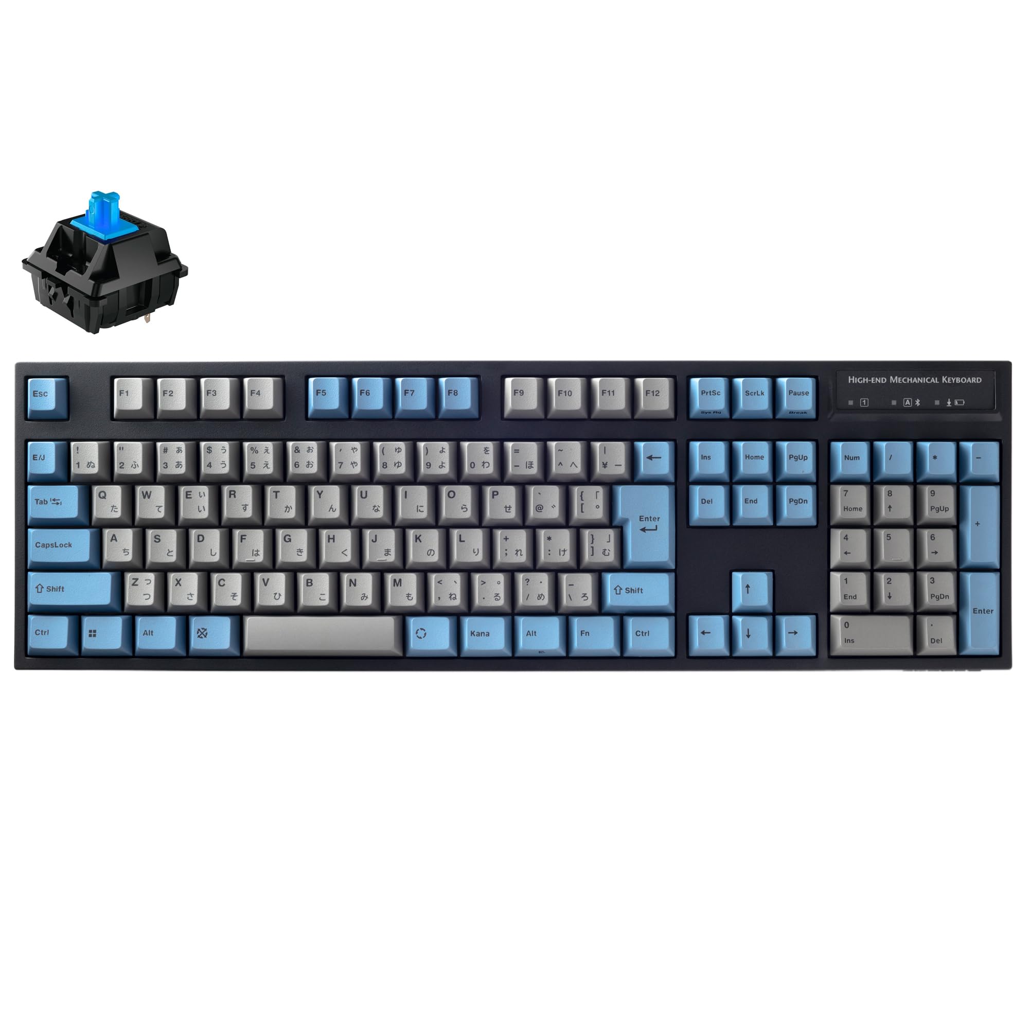 LEOPOLD FC900RBT GRAYBLUE BluetoothUSB-C Japanese layout Kana Ari Full 108 keys Key switch hot swap compatible WinmacOS AAA drive Latest CHERRY MX2A
LEOPOLD FC900RBT GRAYBLUE BluetoothUSB-C Japanese layout Kana Ari Full 108 keys Key switch hot swap compatible WinmacOS AAA drive Latest CHERRY MX2A