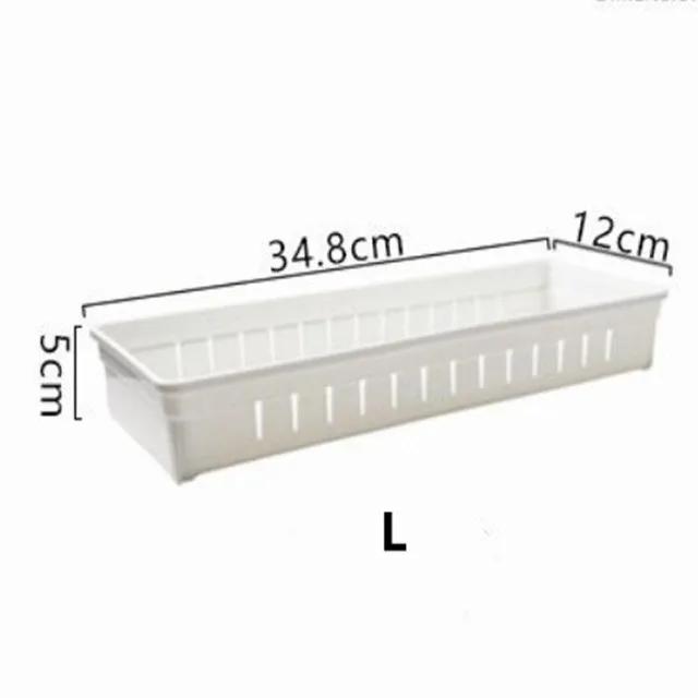 Коробки для хранения кухонных столовых приборов Пластиковый держатель для лотков для столовых приборов с регулируемым разделителем для ложек, вилок, ножей Органайзер для кухонного ящика
Коробки для хранения кухонных столовых приборов Пластиковый держатель для лотков для столовых приборов с регулируемым разделителем для ложек, вилок, ножей Органайзер для кухонного ящика