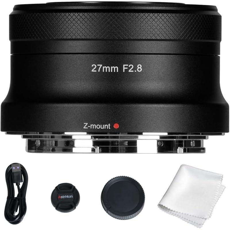 AstrHori AF 27mm F2.8 APS-C Large aperture lens, Nikon Z Mount, autofocus, declick aperture ring, close-up 0.3m, 165g lightweight (black)
AstrHori AF 27mm F2.8 APS-C Large aperture lens, Nikon Z Mount, autofocus, declick aperture ring, close-up 0.3m, 165g lightweight (black)