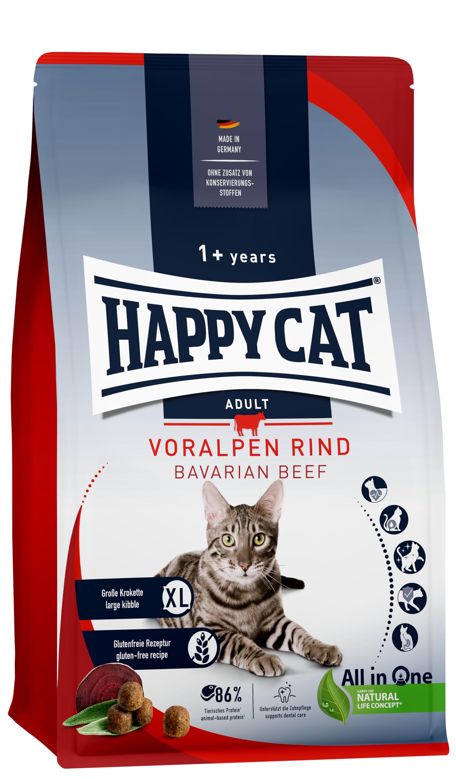 HAPPY CAT Баварский говяжий стоматологический корм для взрослых кошек pH Human Сделано в сухом виде для кошек (Крупные зерна) - Уход, Породы, Кошки, Контроль, Без глютена, Без добавок, Класс,
HAPPY CAT Баварский говяжий стоматологический корм для взрослых кошек pH Human Сделано в сухом виде для кошек (Крупные зерна) - Уход, Породы, Кошки, Контроль, Без глютена, Без добавок, Класс,