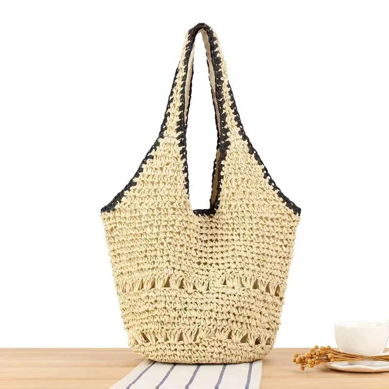Women s Bohemian Mini Straw Beach Tote Bag - Handwoven Cotton Linen Large Capacity Bucket Bag with Soft Polyester Lining
Women s Bohemian Mini Straw Beach Tote Bag - Handwoven Cotton Linen Large Capacity Bucket Bag with Soft Polyester Lining