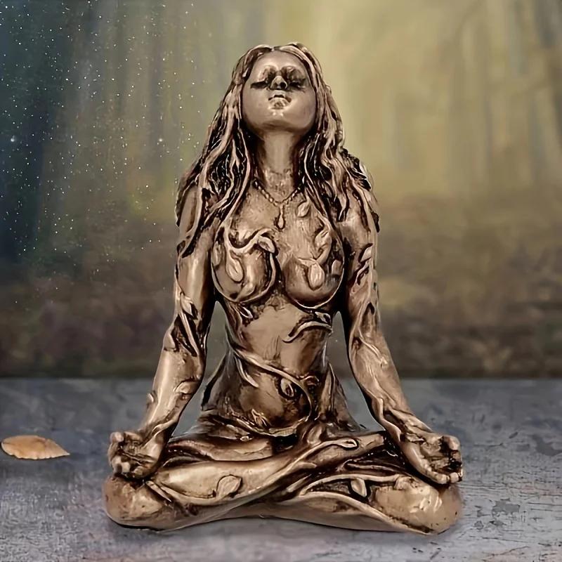 Gaia Goddess Moon Resin Statue, Mother Earth Witch Spirit Sculpture, Home Room Altar Garden Decor Figurine Gift Ornament
Gaia Goddess Moon Resin Statue, Mother Earth Witch Spirit Sculpture, Home Room Altar Garden Decor Figurine Gift Ornament