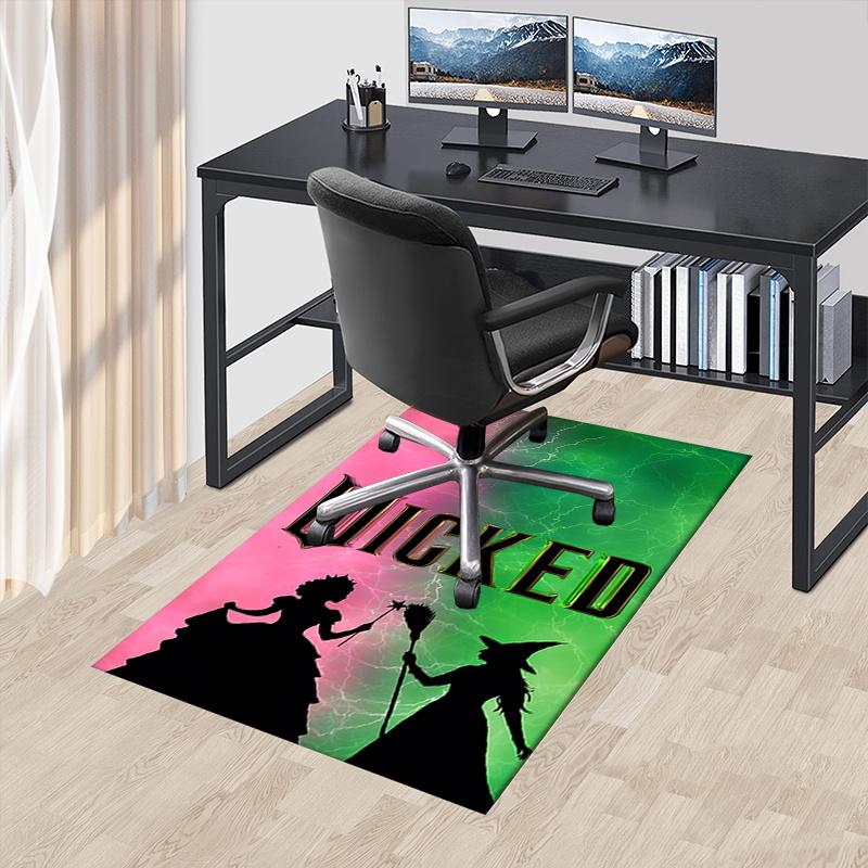 Wicked, Fantasy Pattern Polyester Office Carpet Chair Mats, Home Decor Dormitory Floor Protector with Anti-Skid Backing, Large Area Coverage 60cm by 90cm
Wicked, Fantasy Pattern Polyester Office Carpet Chair Mats, Home Decor Dormitory Floor Protector with Anti-Skid Backing, Large Area Coverage 60cm by 90cm