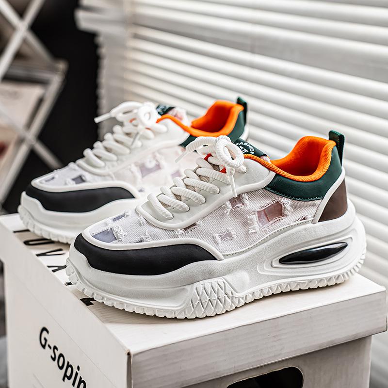 Light luxury summer hollow mesh breathable thick-soled niche board shoes ugly cute tooling student outdoor leisure Korean version men s shoes 39
Light luxury summer hollow mesh breathable thick-soled niche board shoes ugly cute tooling student outdoor leisure Korean version men s shoes 39