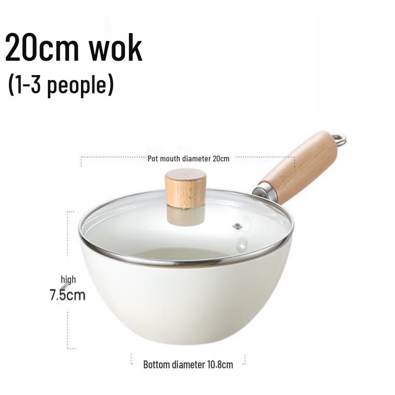 Zhishi White Japanese Style Non-stick Frying Pan with Lid
Zhishi White Japanese Style Non-stick Frying Pan with Lid