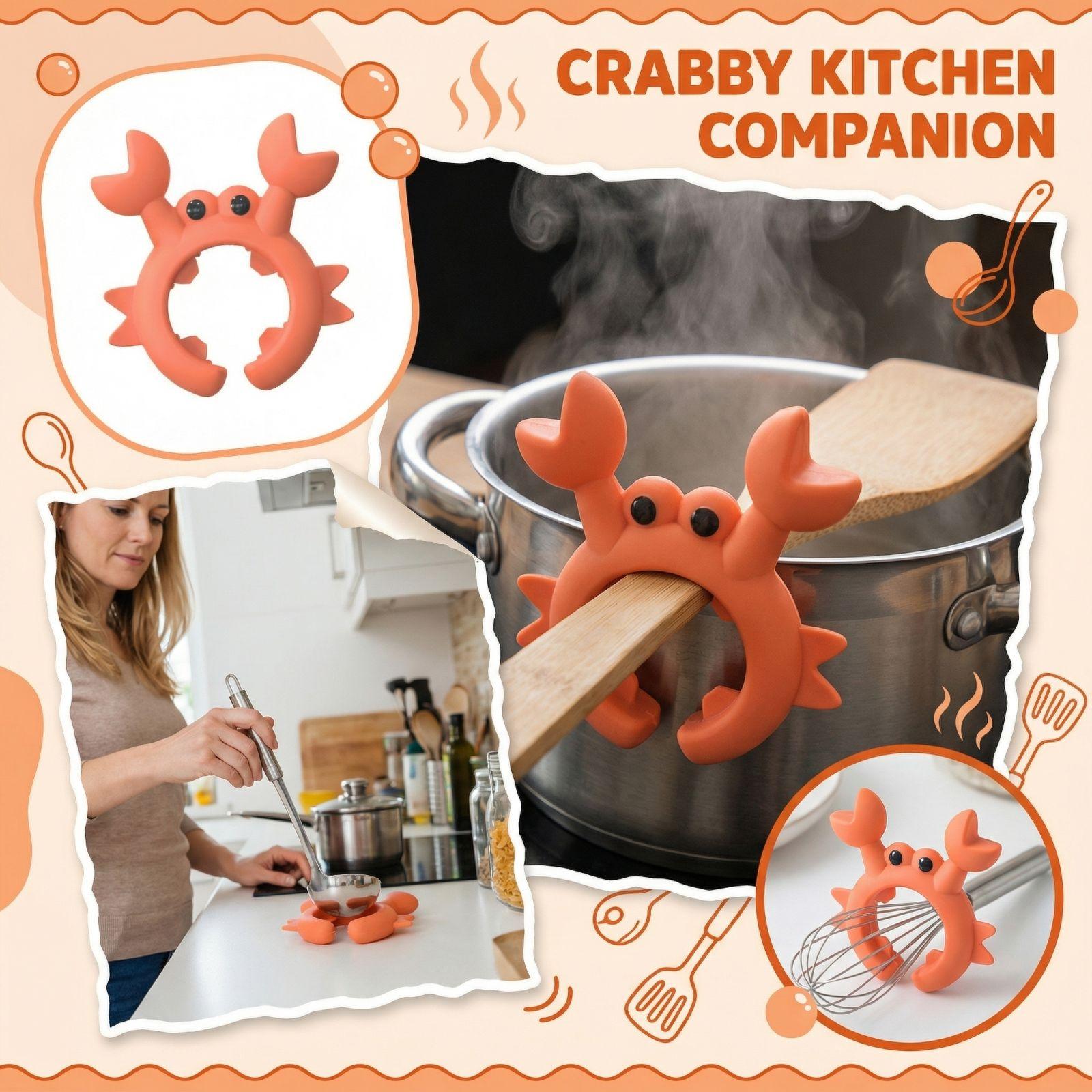 Kitchen Utensil Holder Crab Shape Pot Edge Rack Kitchen Tool Storage Organizer Sink Clamp for Hanging Cooking Accessories one size
Kitchen Utensil Holder Crab Shape Pot Edge Rack Kitchen Tool Storage Organizer Sink Clamp for Hanging Cooking Accessories one size